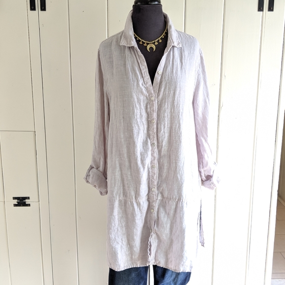 Tahari Tops - 🔴Tahari linen tunic